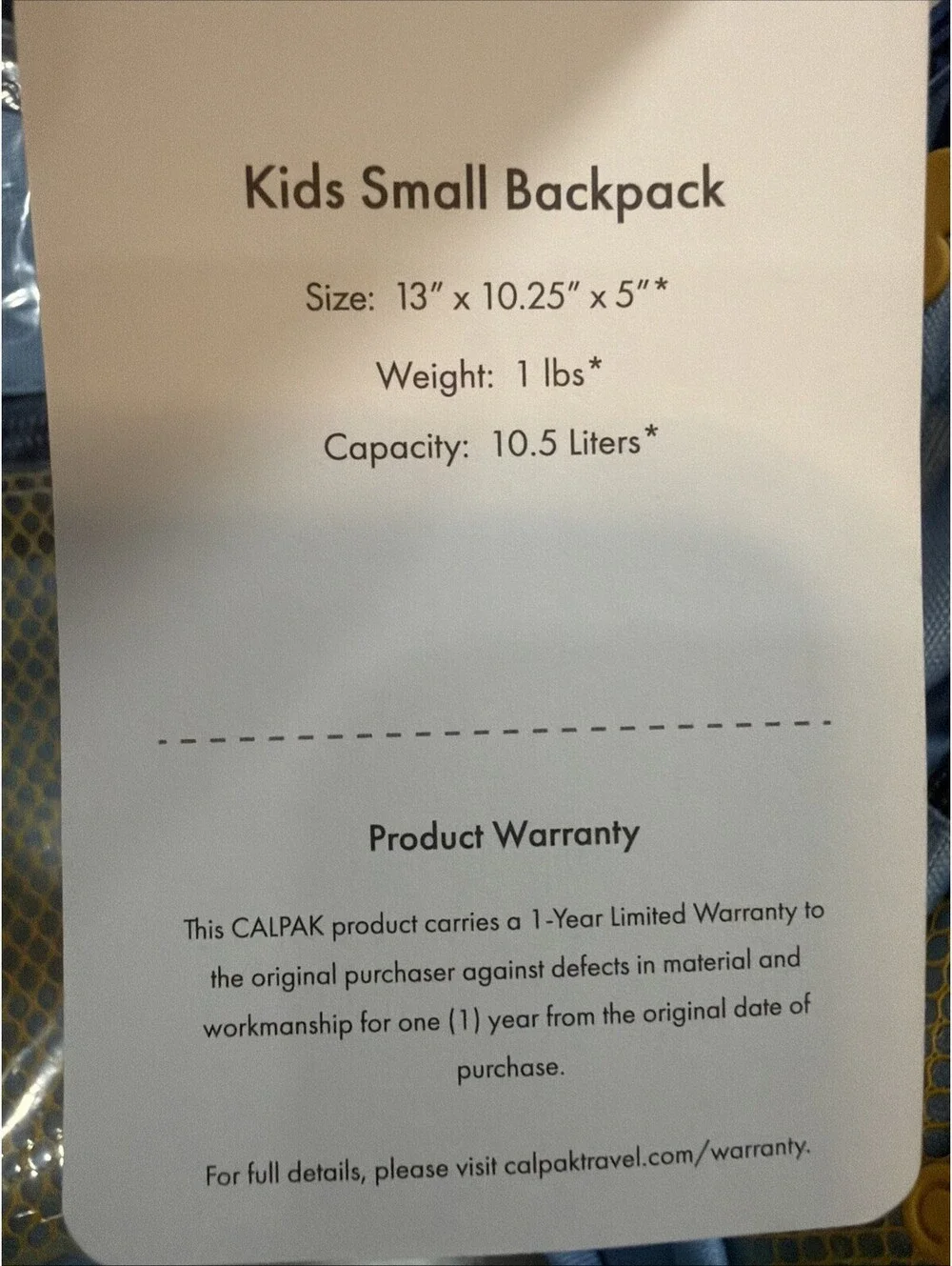 Calpak Kids Backpack Bundle Blue  Lunch Bag Pencil Case Dinosaur Pluffy NWT